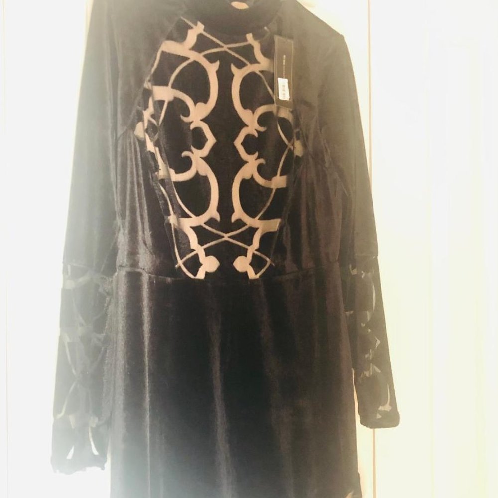 BCBG Womens Black Dress NW $228 Large